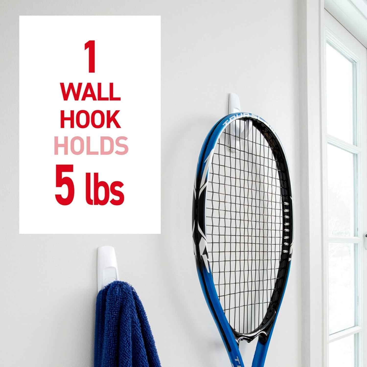 Command Large Utility Hooks. 7-Hooks. 12-Strips. Organize Damage-Free - Image 3