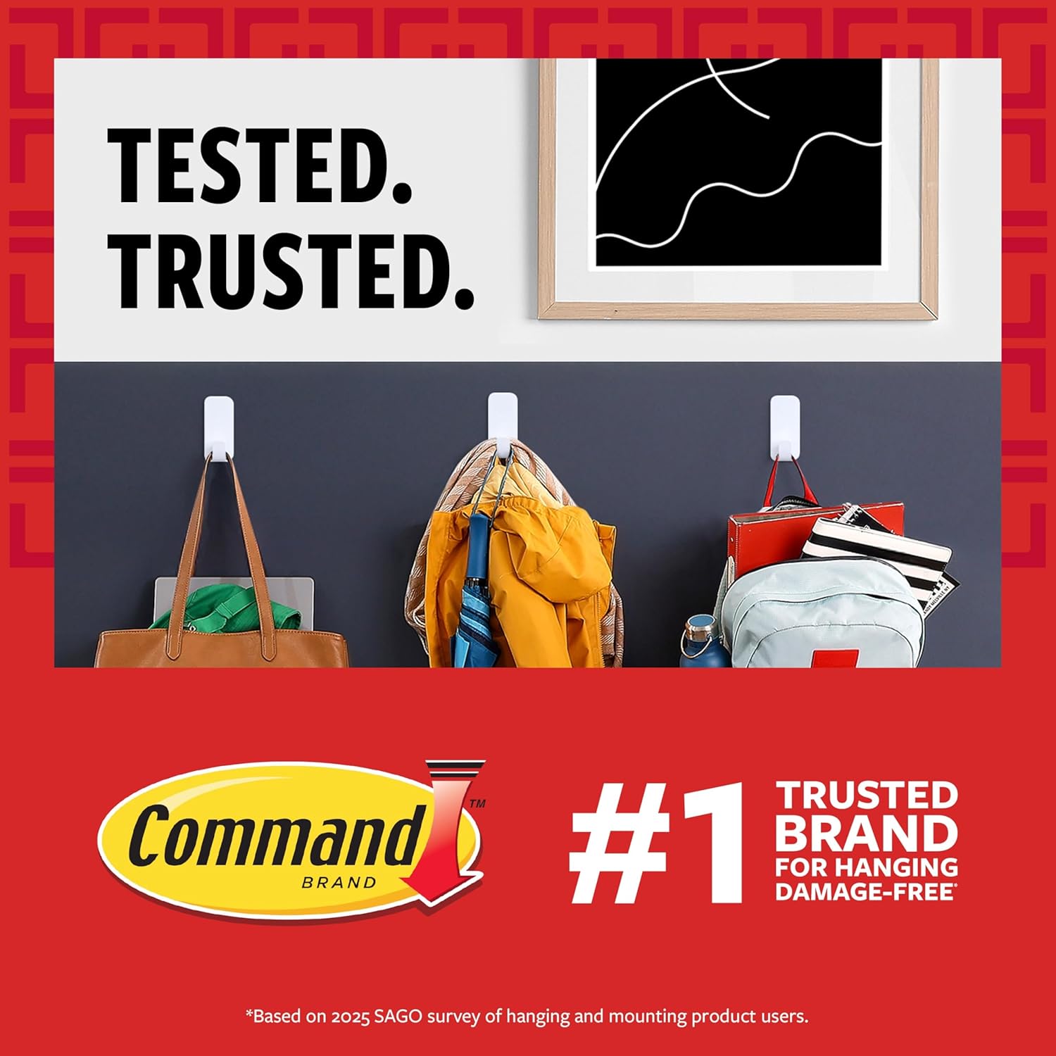 Command Large Utility Hooks. 7-Hooks. 12-Strips. Organize Damage-Free - Image 2